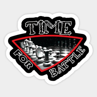 Time For Battle Chess Sticker